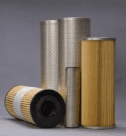 Industrial pleated filter cartridges in various sizes